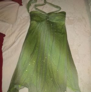 Green Glitter Dress